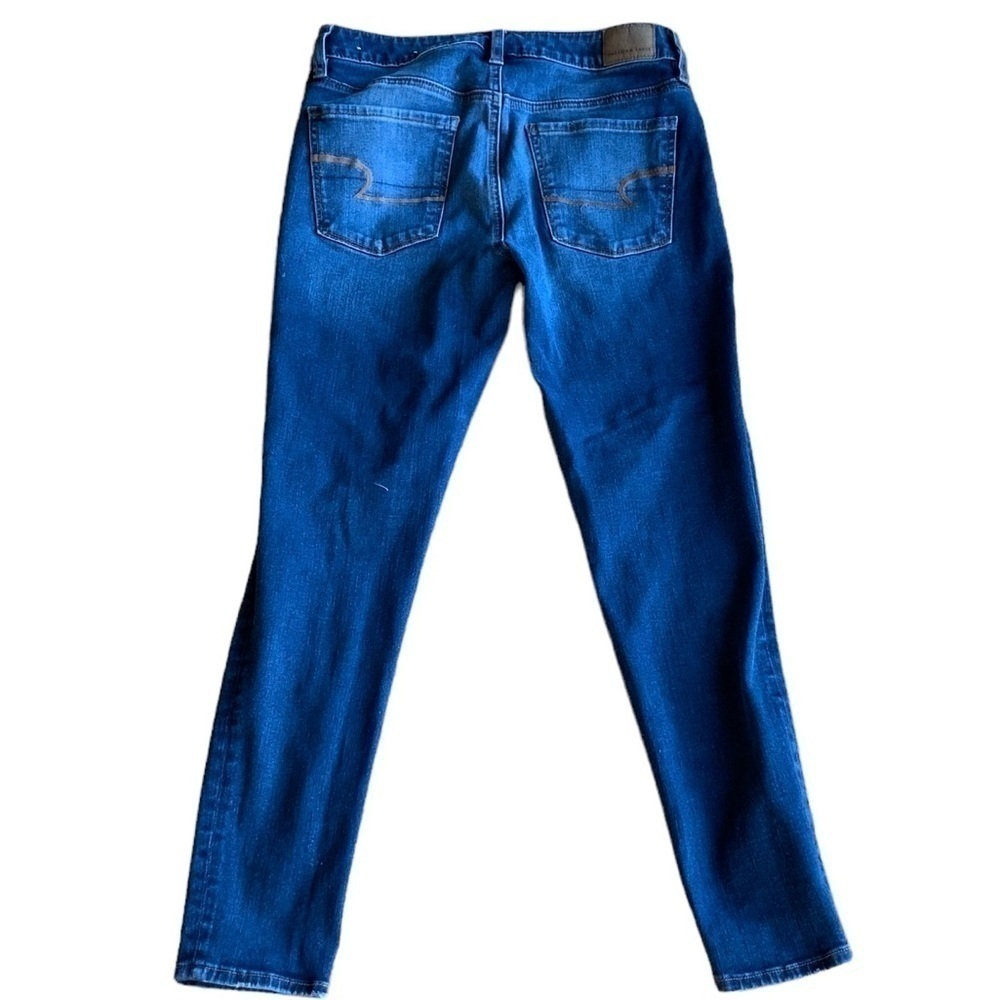 American Eagle Women’s Jeans Hi-Rise Distressed Jegging Crop, Size 6 Short - Picture 2 of 5